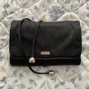 Coach Black Jewelry Roll Bag Travel Pouch